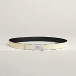 Mini Constance belt buckle & Reversible leather strap 24 mm - Image 2